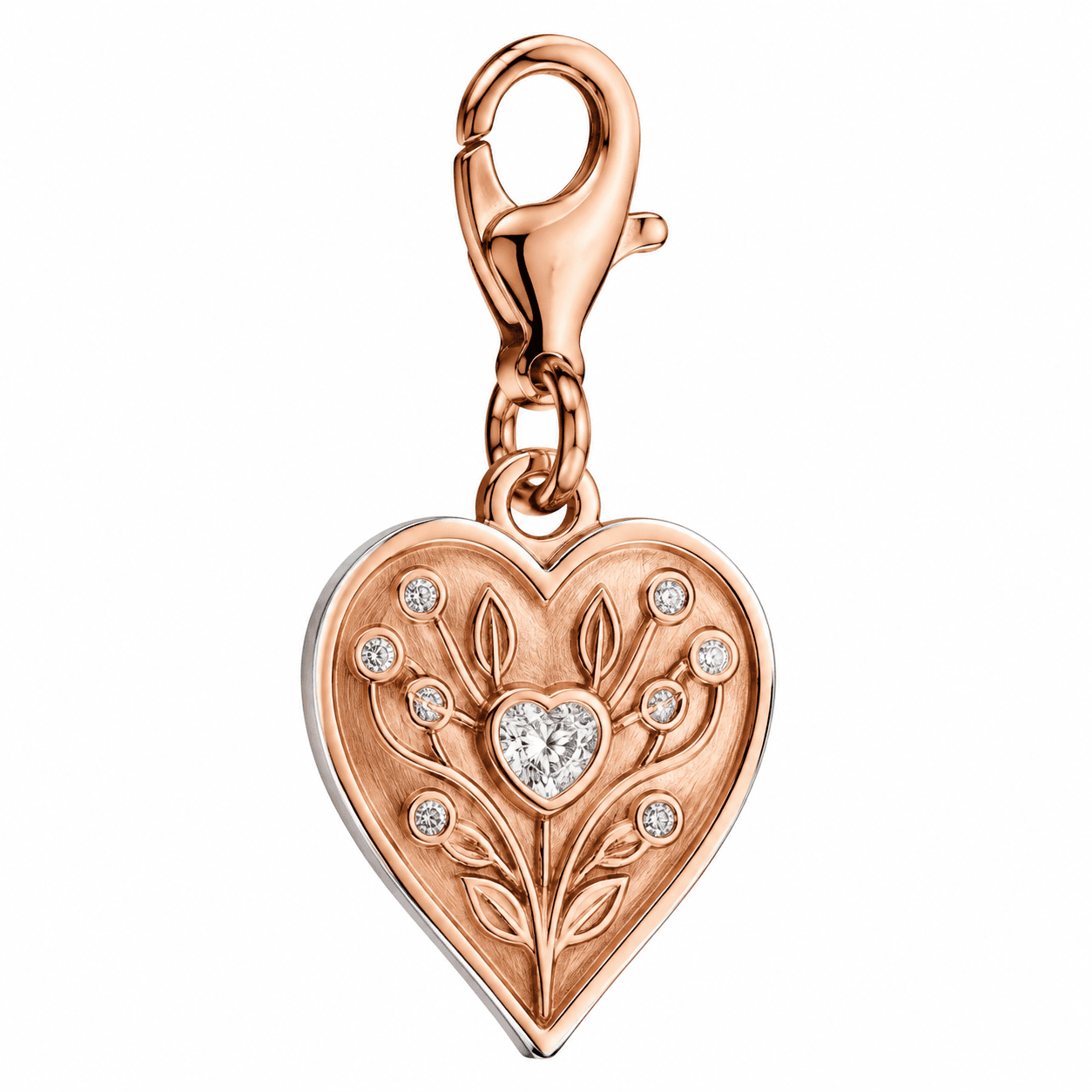 Eternal Knot Silver Heart 316L Stainless Steel Charm 4