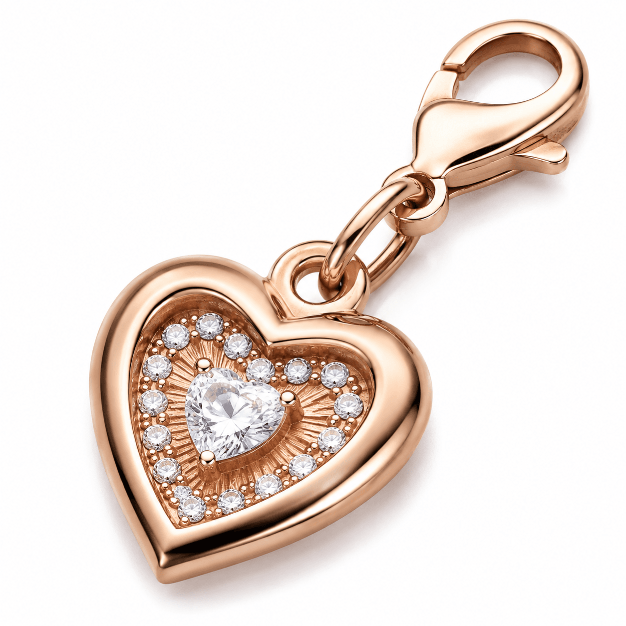 Eternal Marquise Crystal Heart Charm 3
