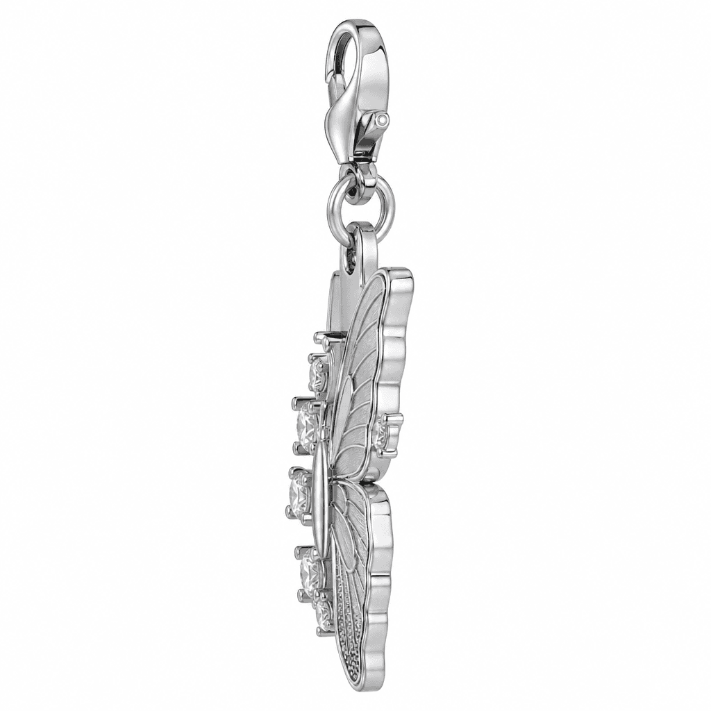 Aurora Wing Butterfly Charm 316L Stainless Steel AB Micro-Pavé 2
