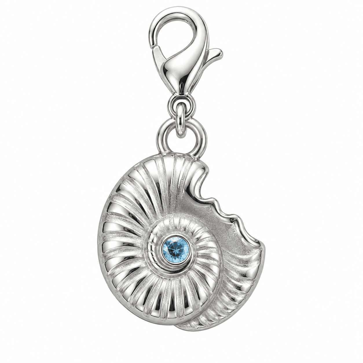 Nautilus Spiral Tide Charm - PVD Blu 316L 4
