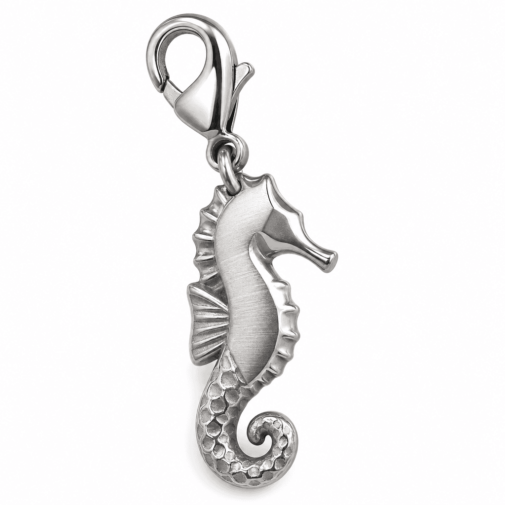 AquaWhorl Seahorse Openwork Charm 3