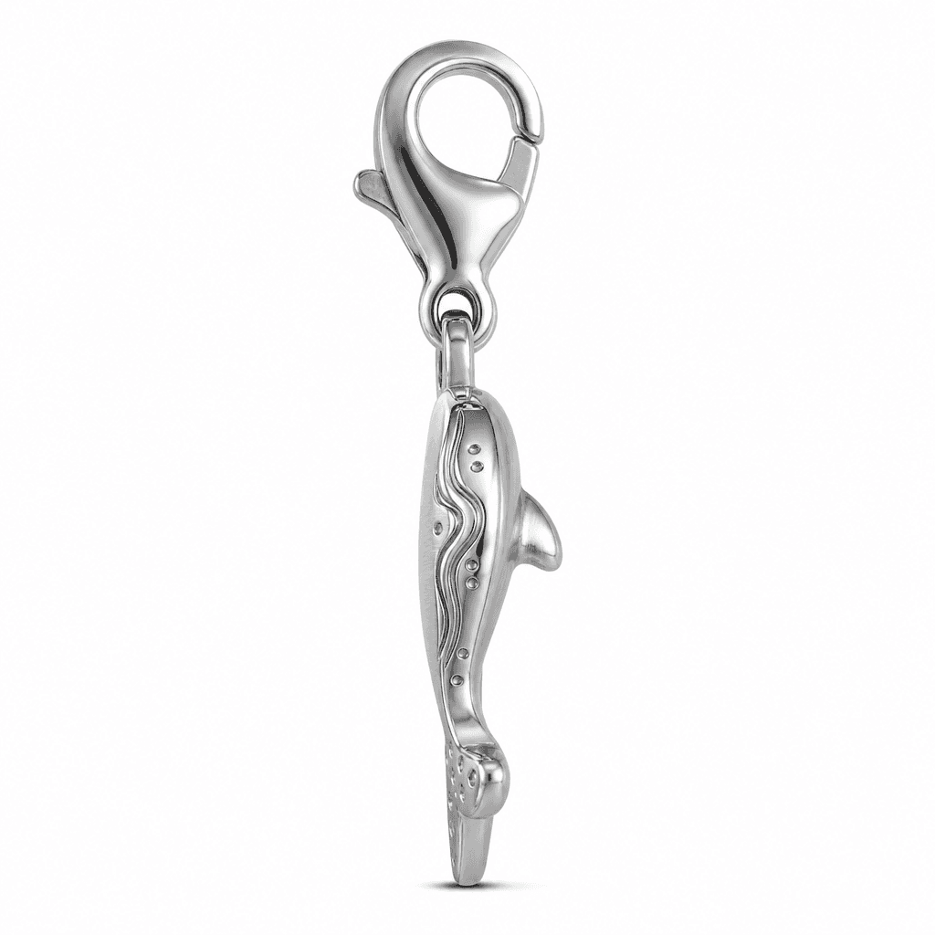 Dolphin Circle Wave Charm 2