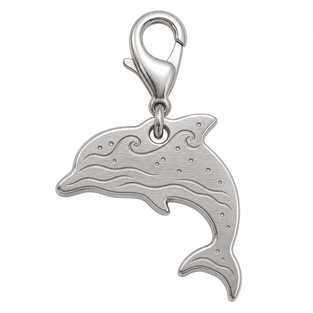 Dolphin Circle Wave Charm 4