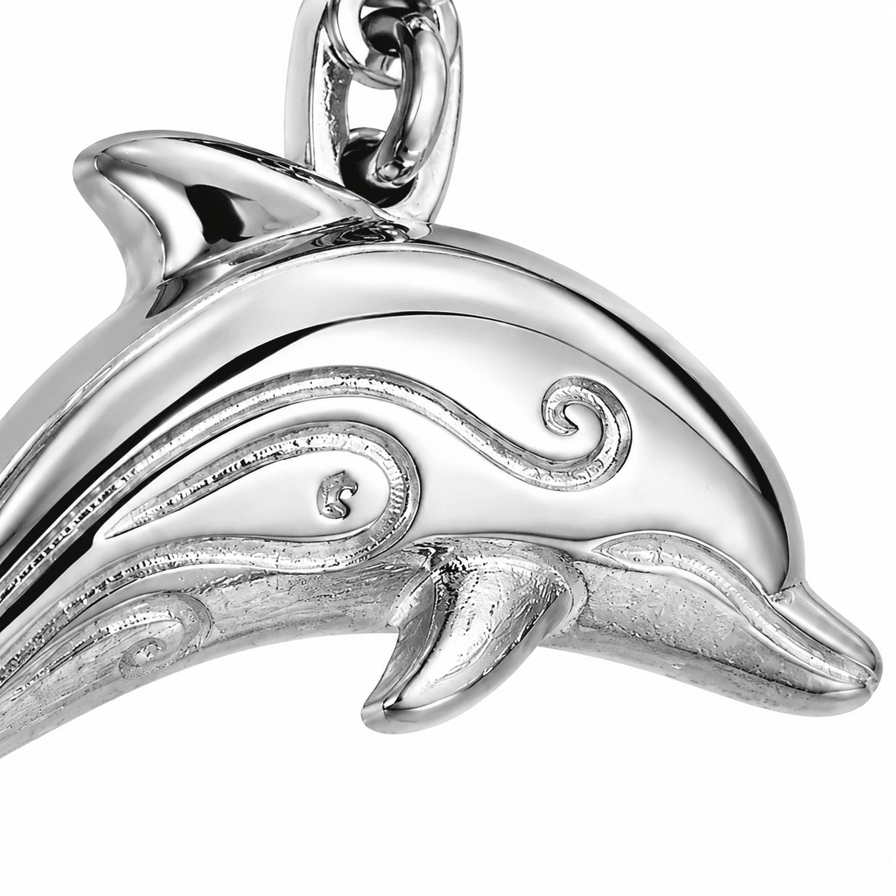 AquaWhisper Dolphin Openwork Charm 3
