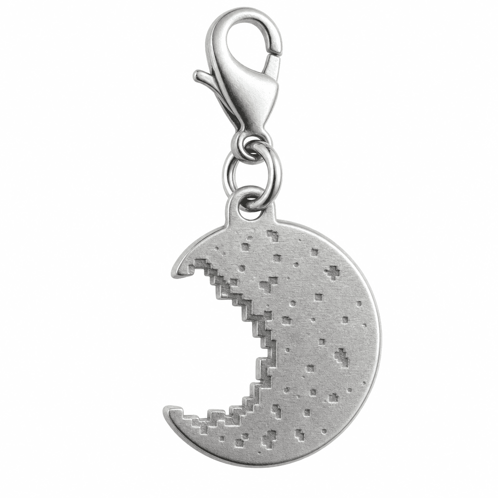 Terraria Pixel Crescent Moon Charm 4