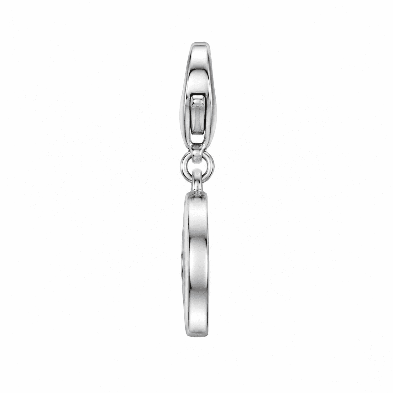 Azure Eyeguard Charm - 316L Stainless Steel with Sapphire Bezel 2