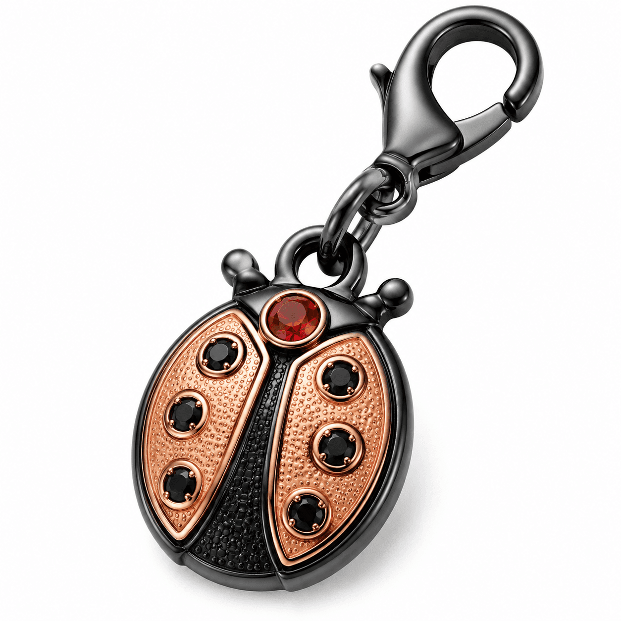 Miracle Wave Ladybug Guardian 316L Stainless Steel Charm 3