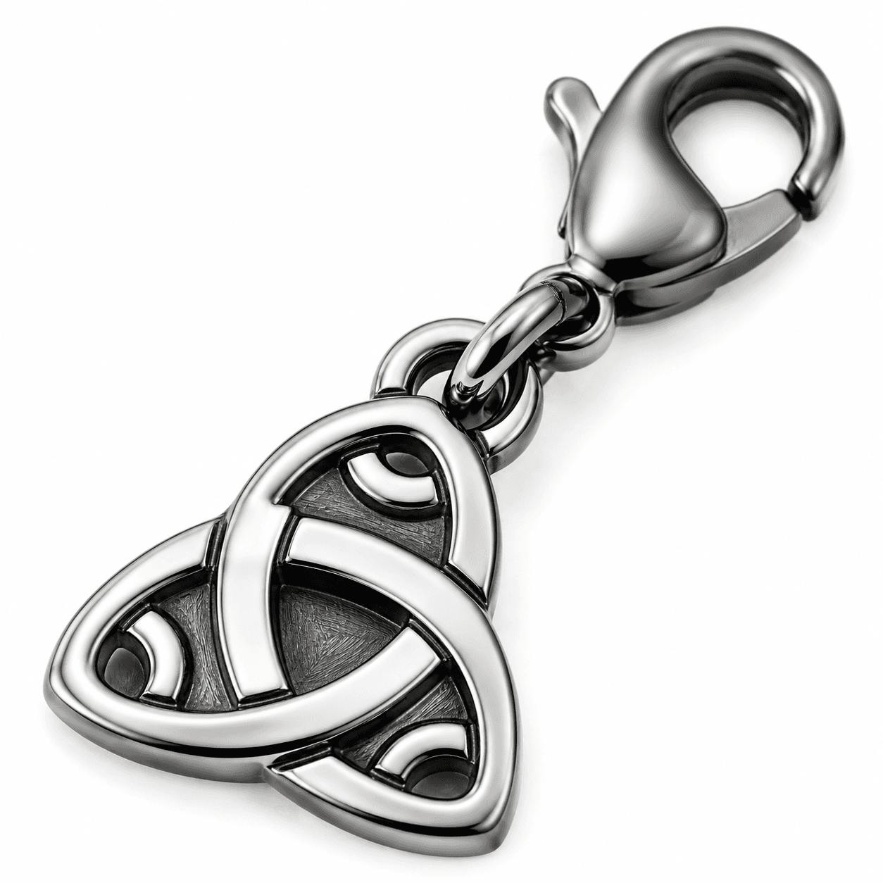 Eternal Trinity Knotwork 316L Stainless Steel Charm 3