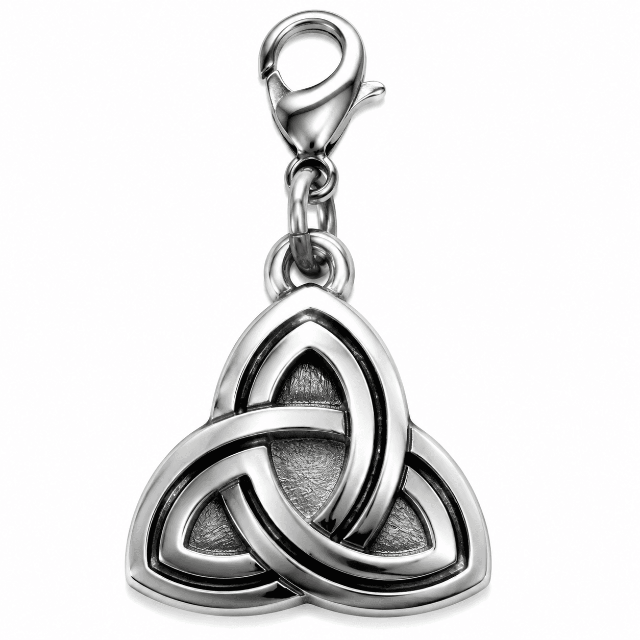 Eternal Trinity Knotwork 316L Stainless Steel Charm 4