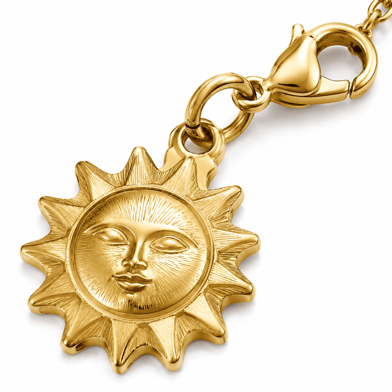 Aurora Eclipse Sunburst 316L Stainless Steel Charm 3