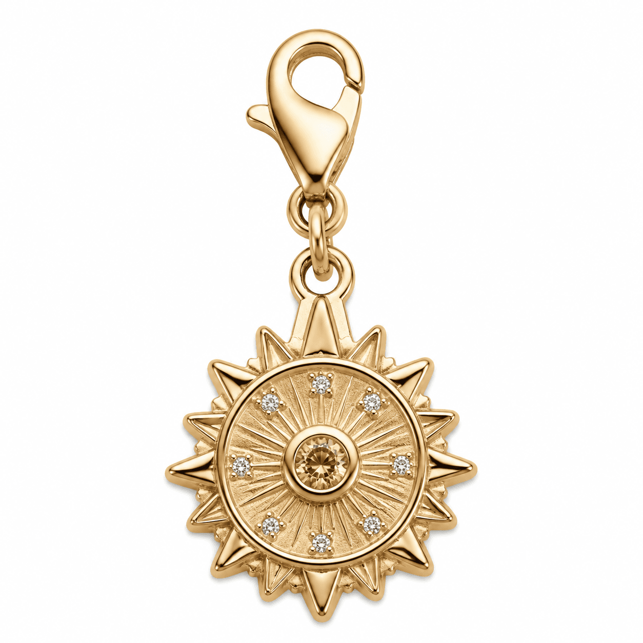 Solar Halo Ray 316L Stainless Steel Sun Charm 4