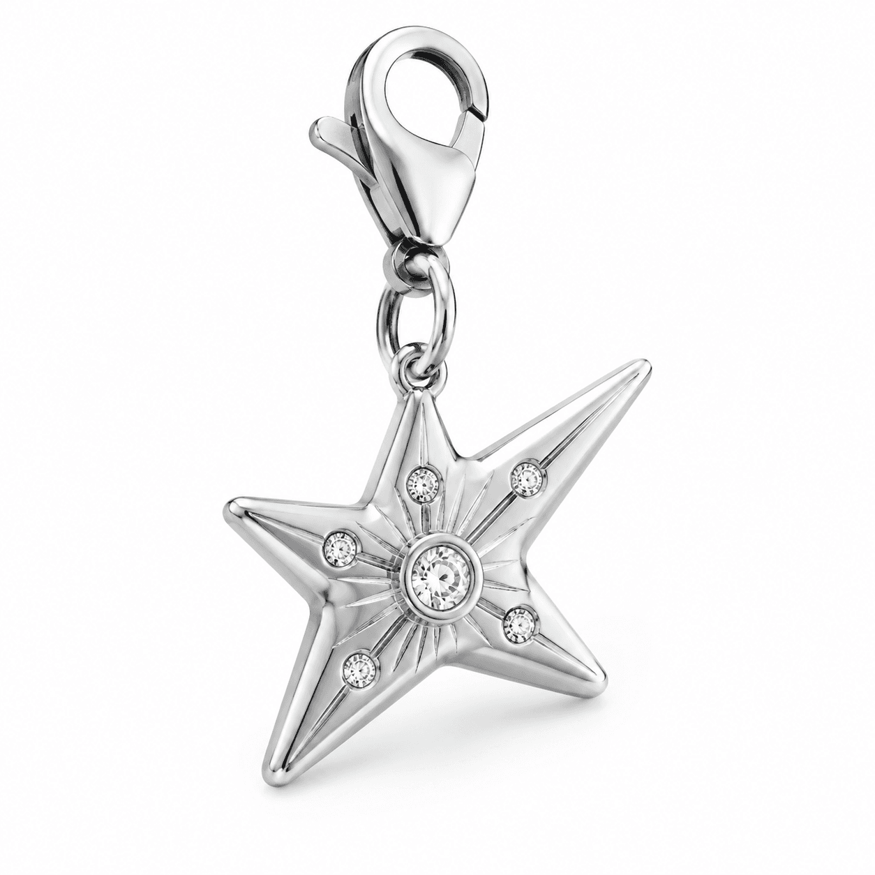 Nebula Spiral Charmed Star 316L Stainless Steel Charm