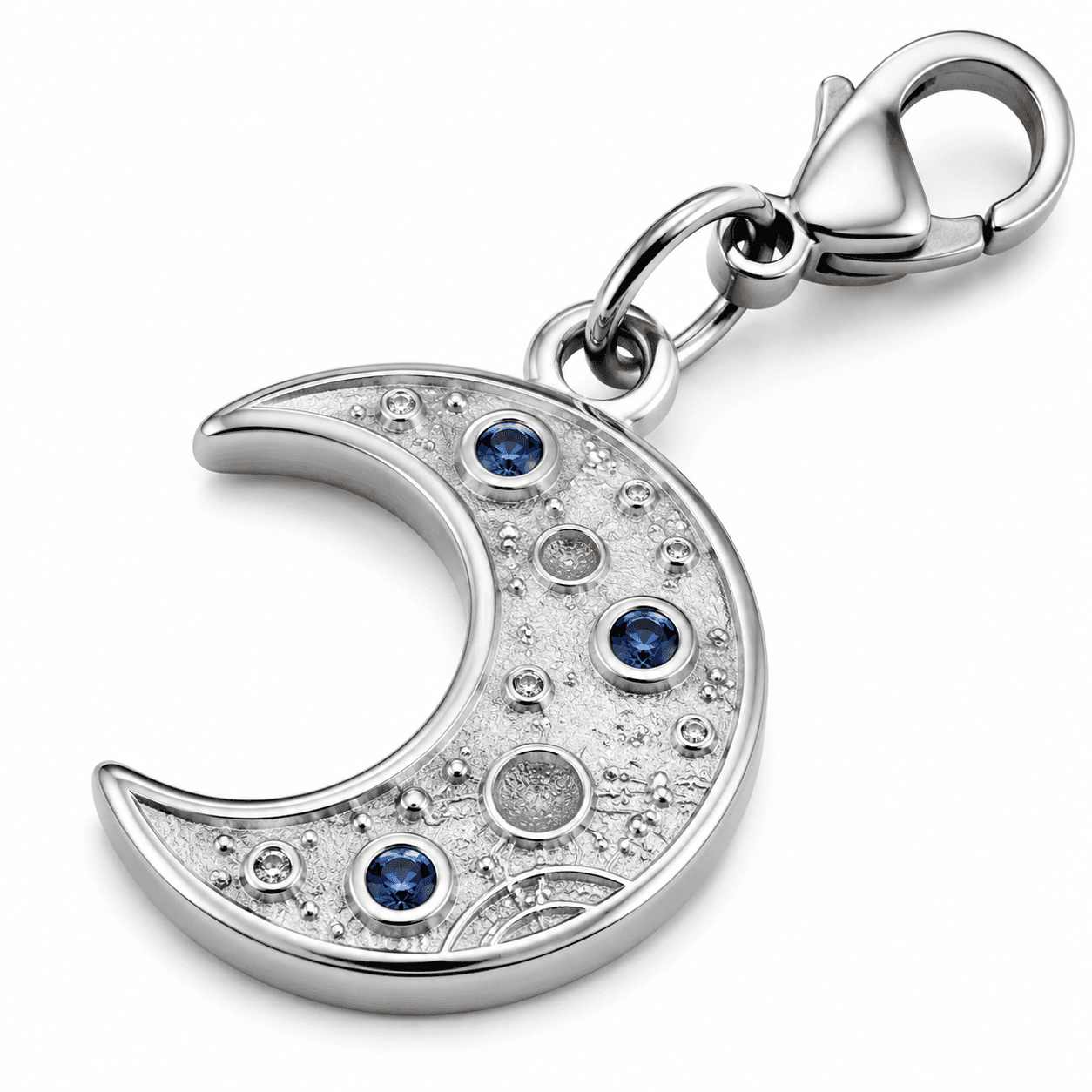 Lunar-Galaxie-Spiralorbit 316L Edelstahl-Charm 3
