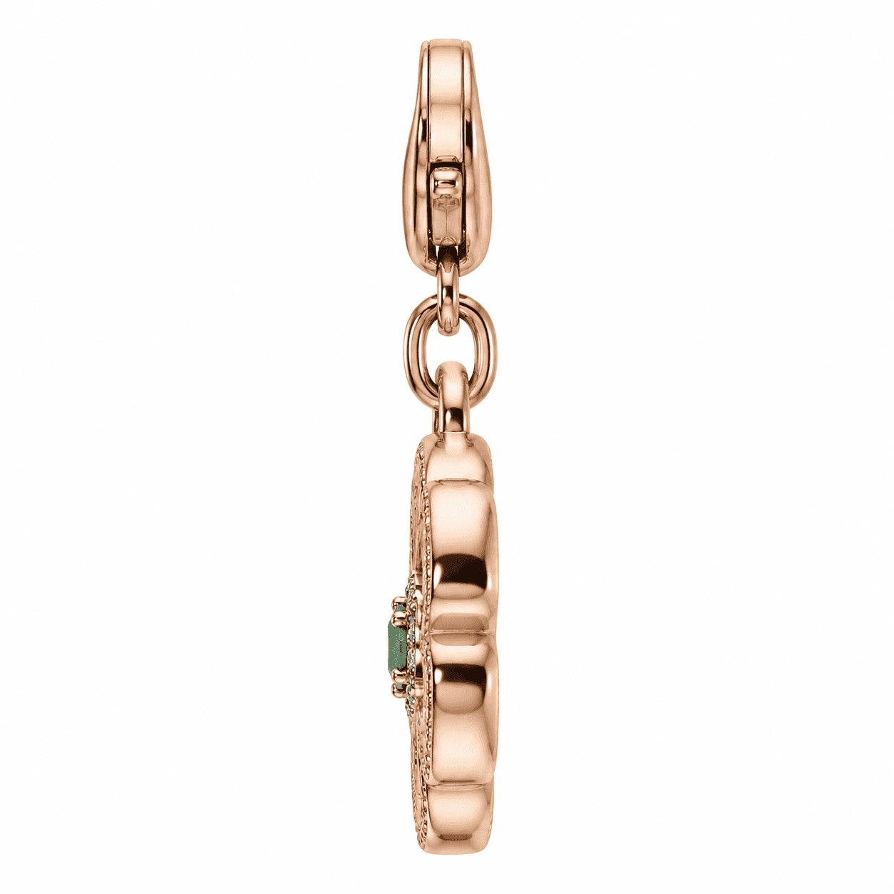 Golden Clover Wallpaper Garden 316L Stainless Steel Charm 2