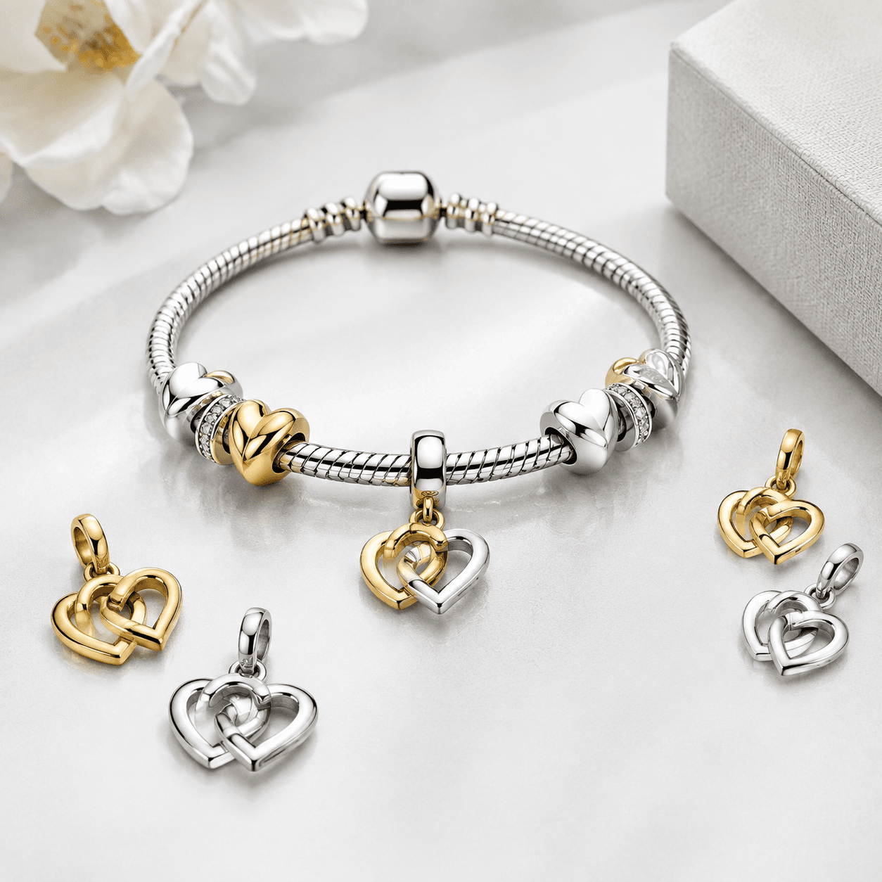 Bracelet de charms cœurs connectés: analyse approfondie des matériaux
