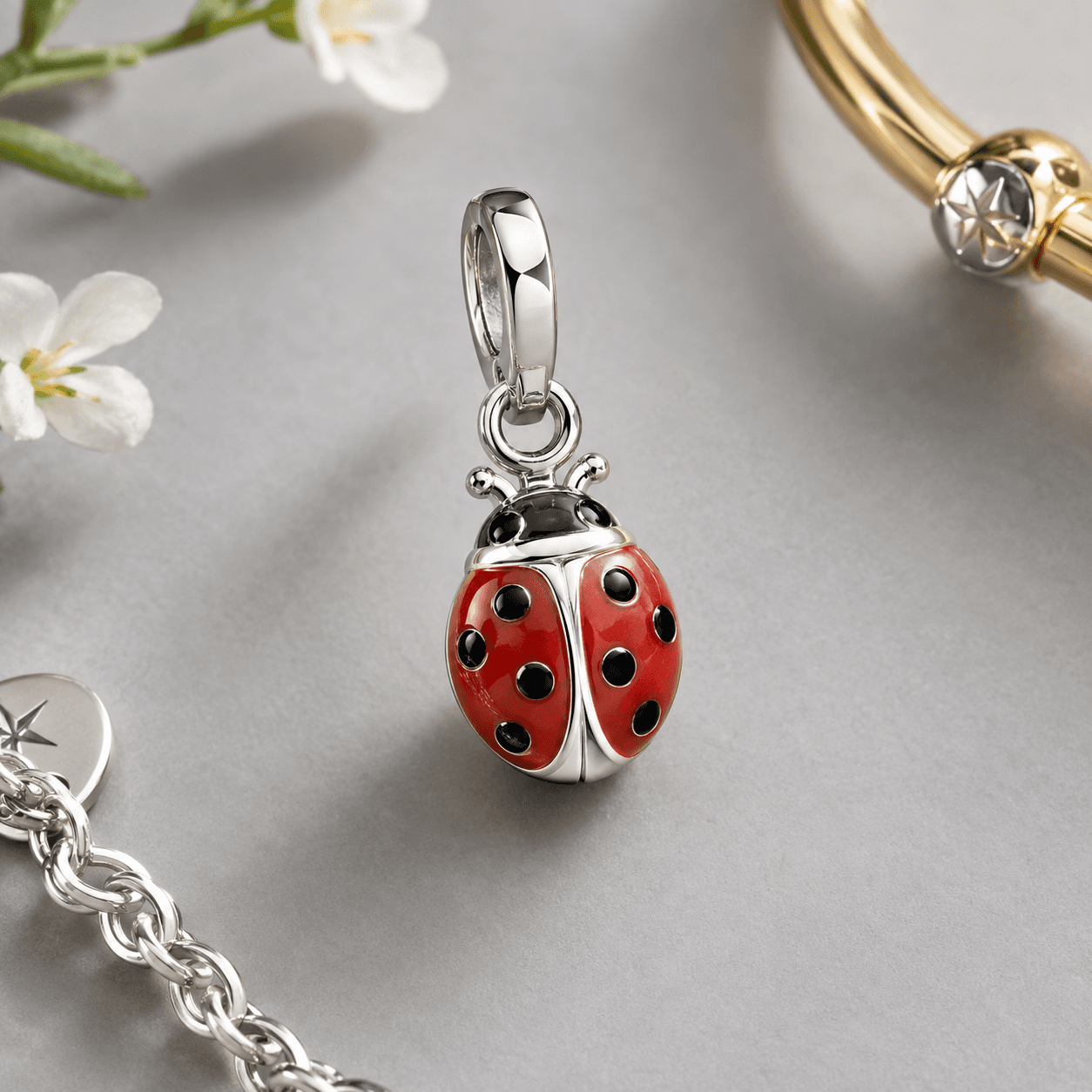 La science des matériaux du porte-bonheur coccinelle