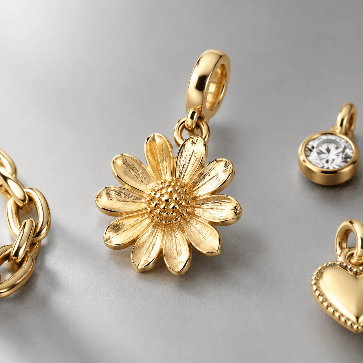 gold daisy charm: Material Technology Deep Dive