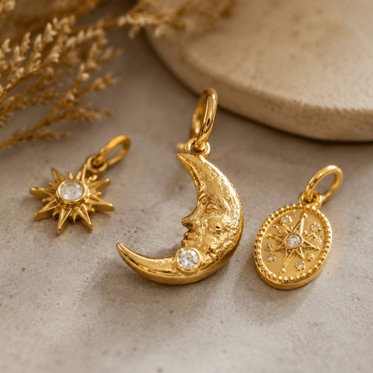 Gold moon charm Materials: A 2026 Quality Guide