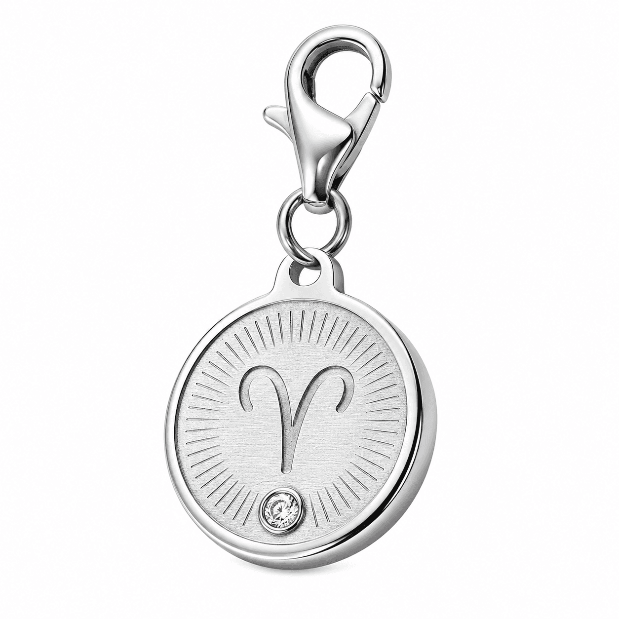 Moonflash Galaxy Zodiac Spiral Charm - 316L PVD Blue Stainless Steel