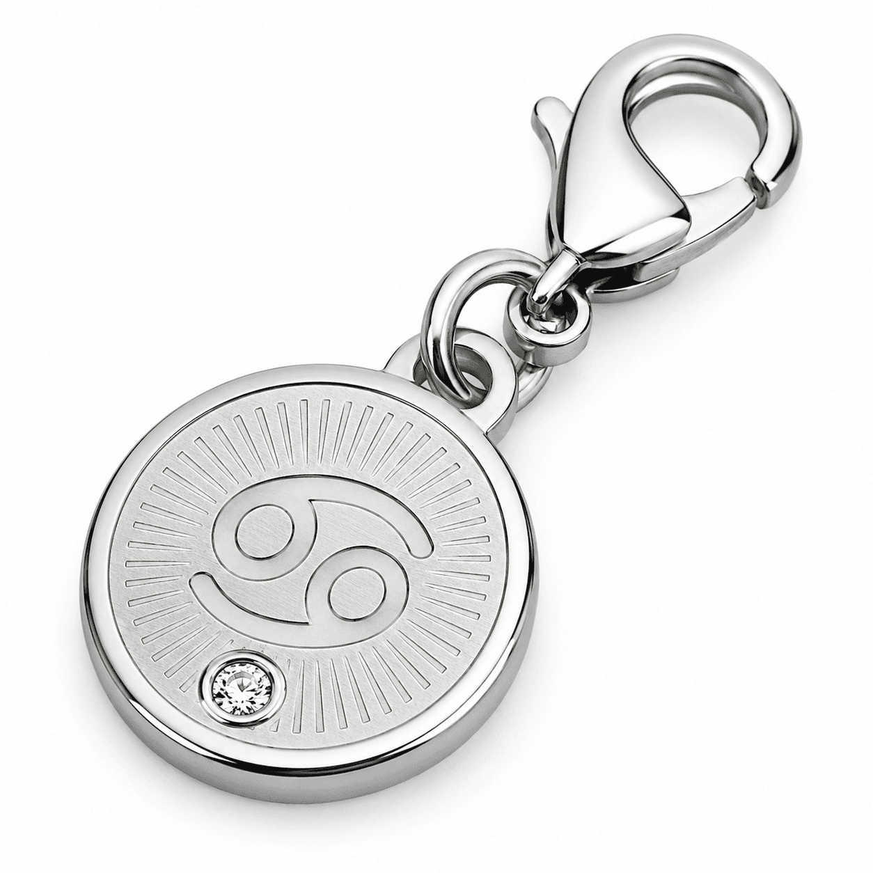 Moonflash Galaxy Zodiac Spiral Charm - 316L PVD Blue Stainless Steel 3