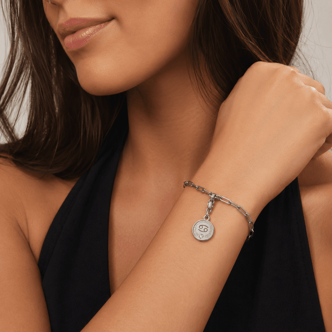 Moonflash Galaxy Zodiac Spiral Charm - 316L PVD Blue Stainless Steel 5