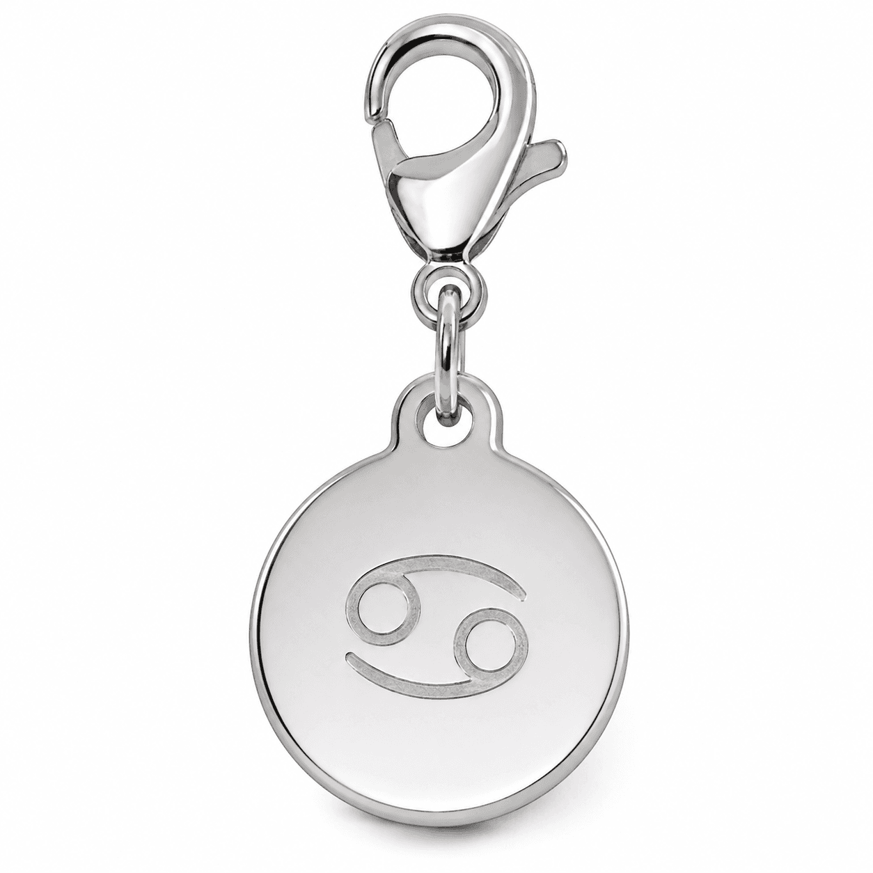 Galaxy Spiral Zodiac Constellation Charm — AB Disc (316L) 4