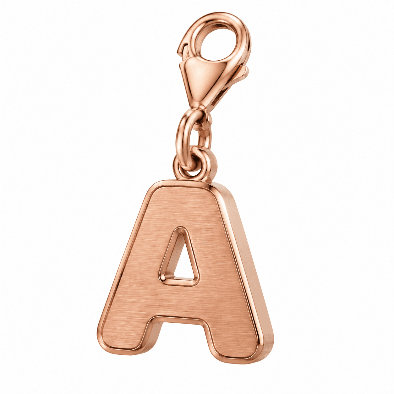 Aurora Shield Initial Charm 316L Stainless Steel