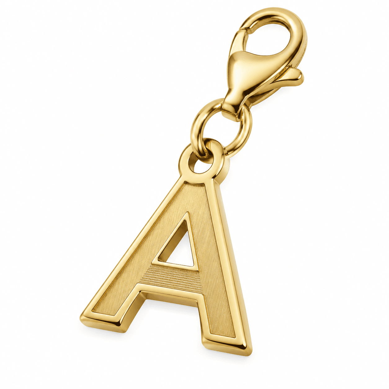 Astra Twist Initial Charm 316L Stainless Steel Charm