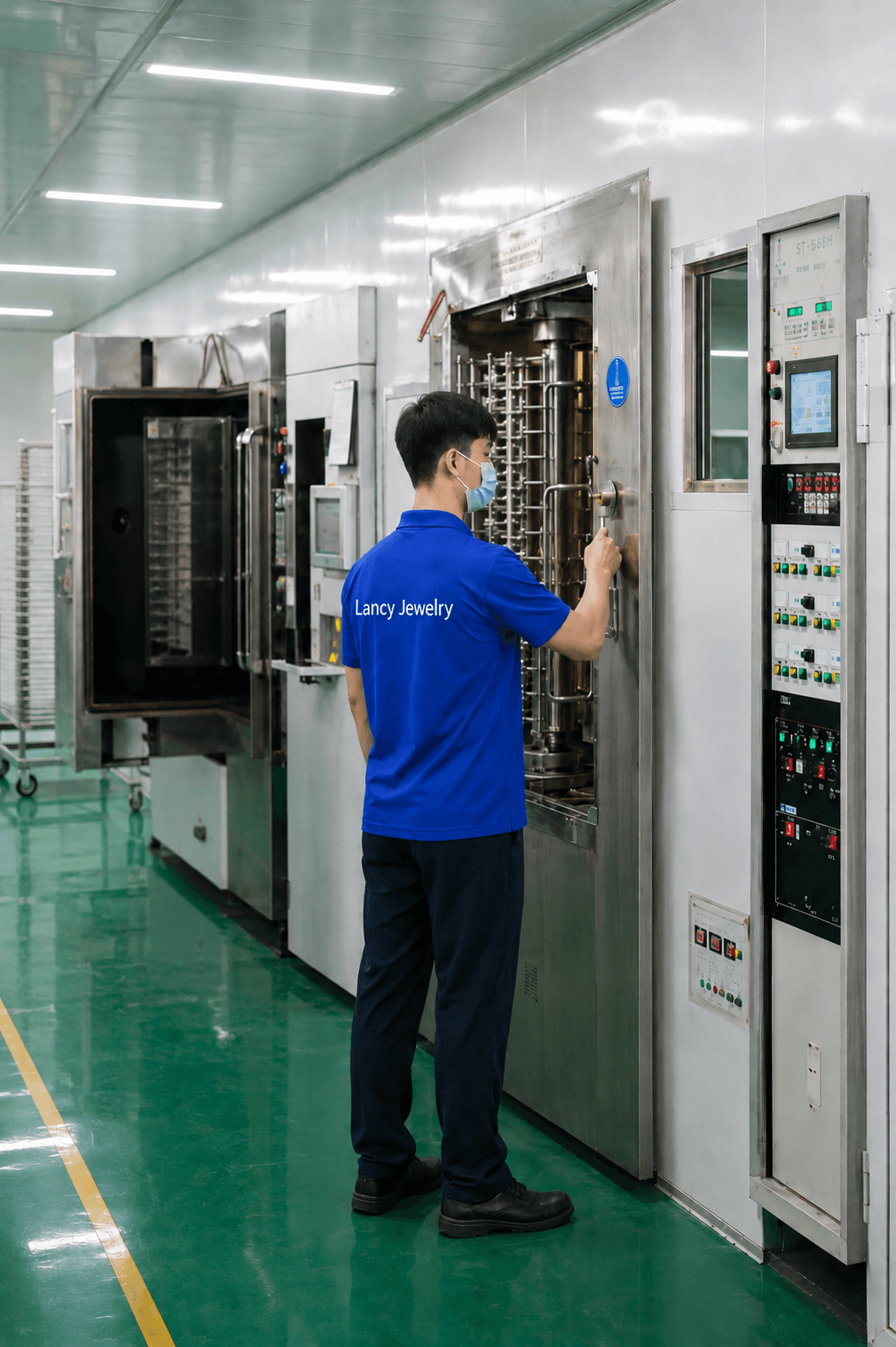 Metal plating and coating area