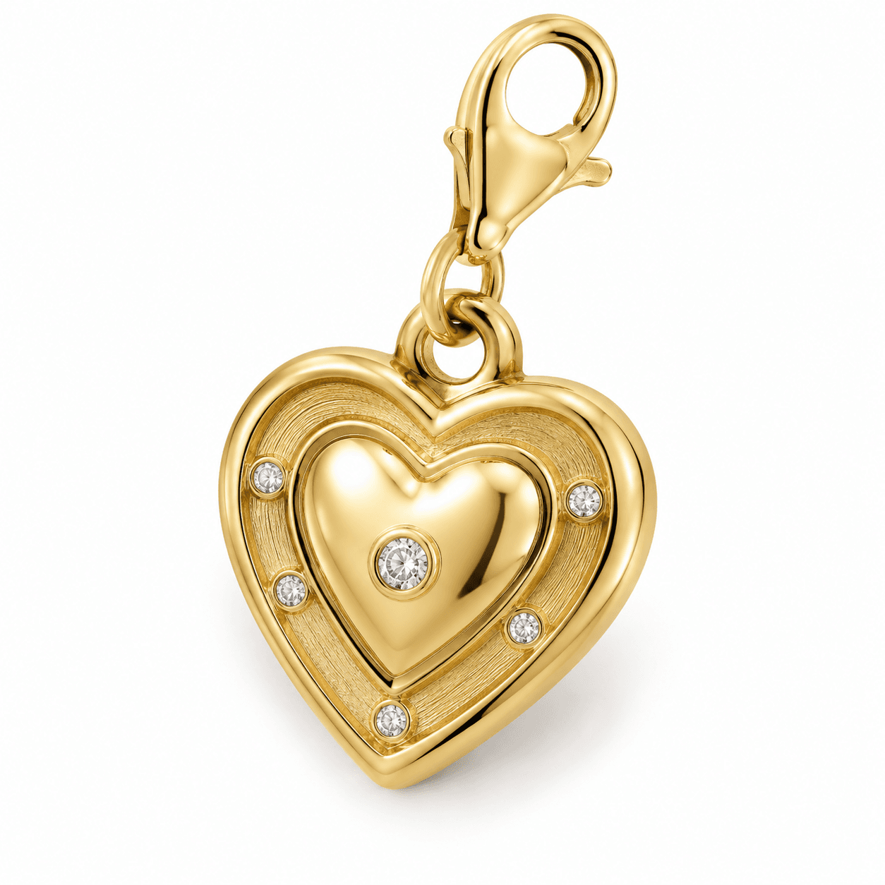 Golden Eclipse Secret Love 316L Stainless Steel Charm