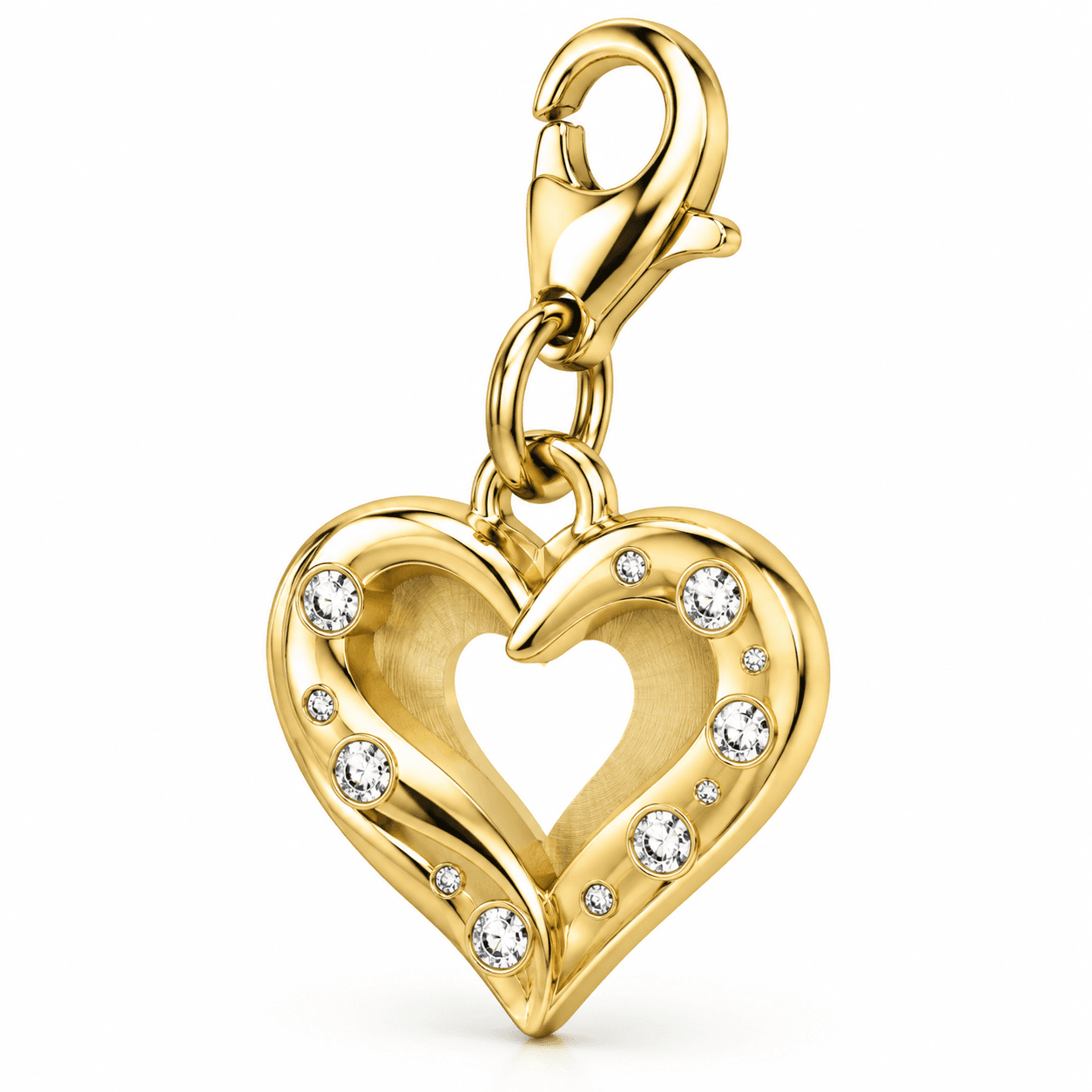 Luna Galaxy Crescent Charm 316L Stainless Steel