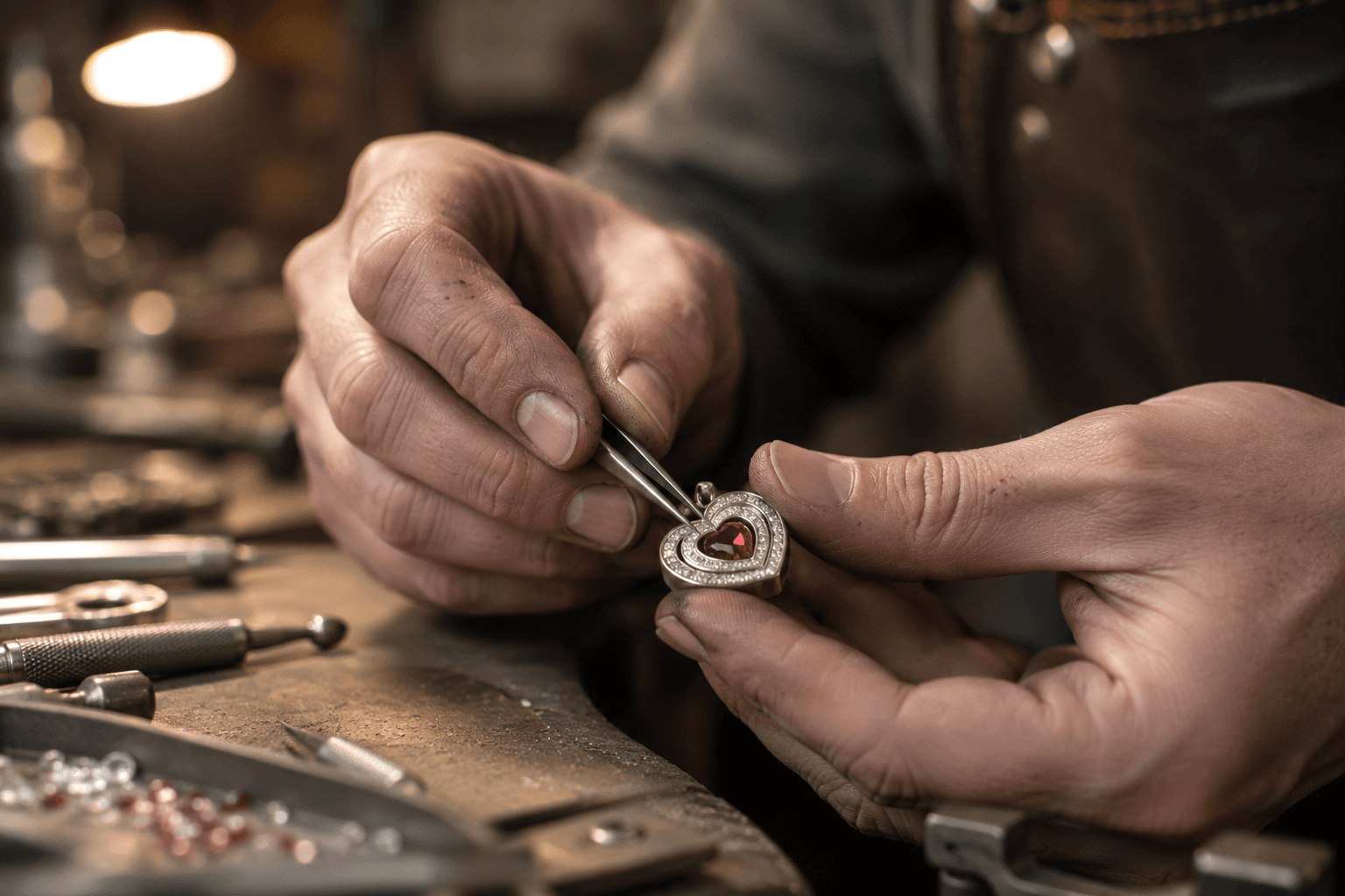Jewelry craftsmanship detail