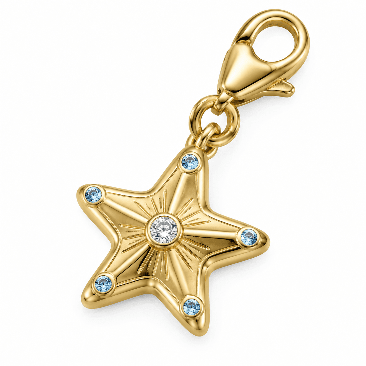 Nebula Orbit Star 316L Stainless Steel Charm