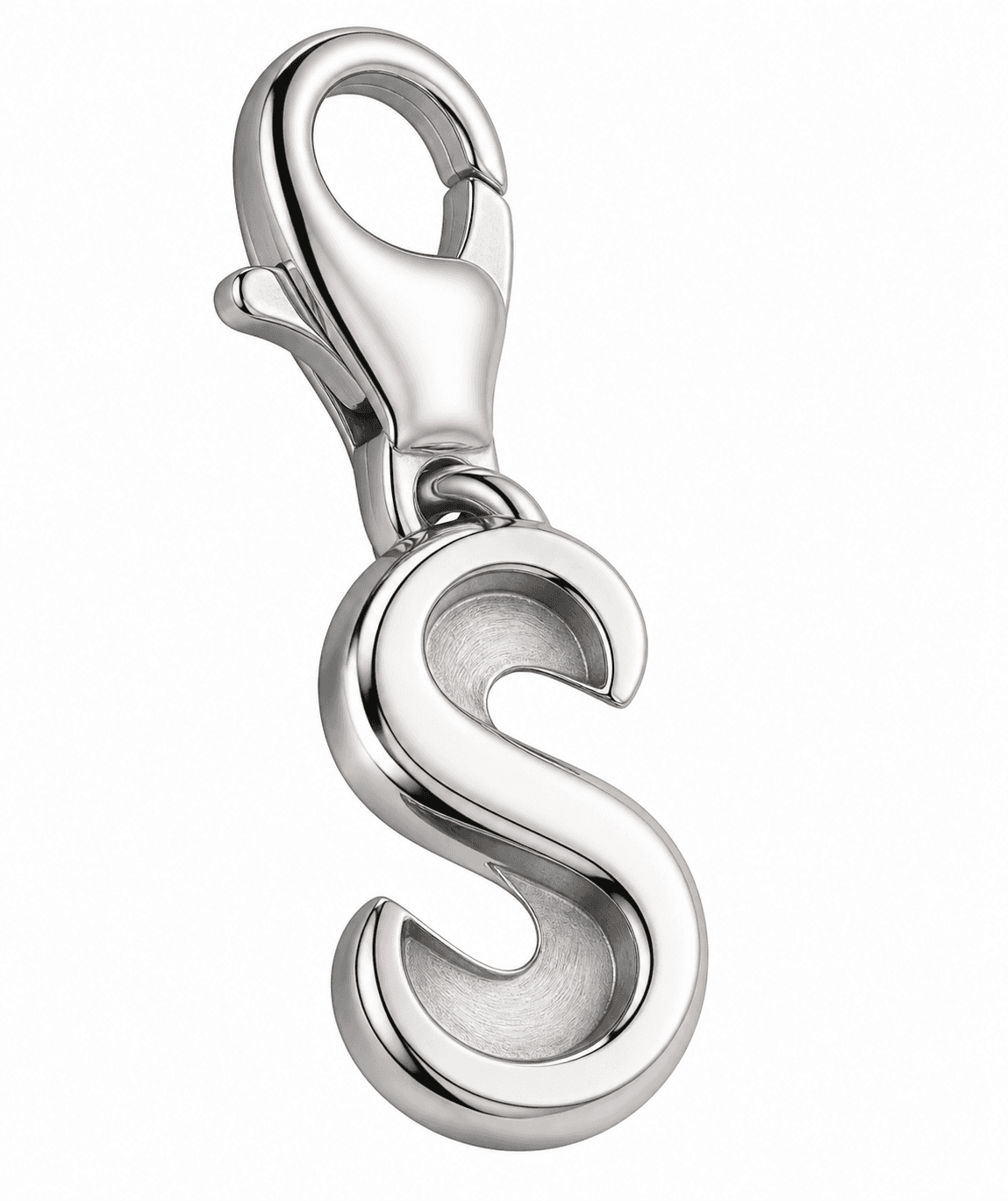 S-Serpentine Curve Charm 316L Stainless Steel Two-Tone