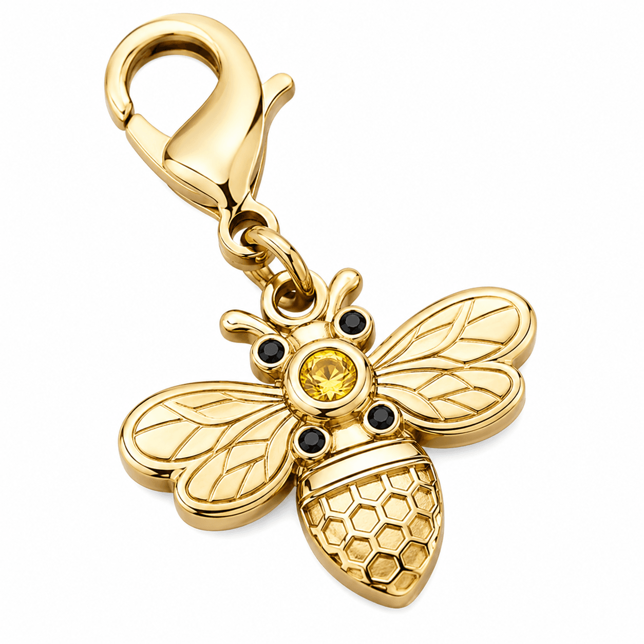 HexaBee Luxe Charm — Nido d'ape Champagne 316L