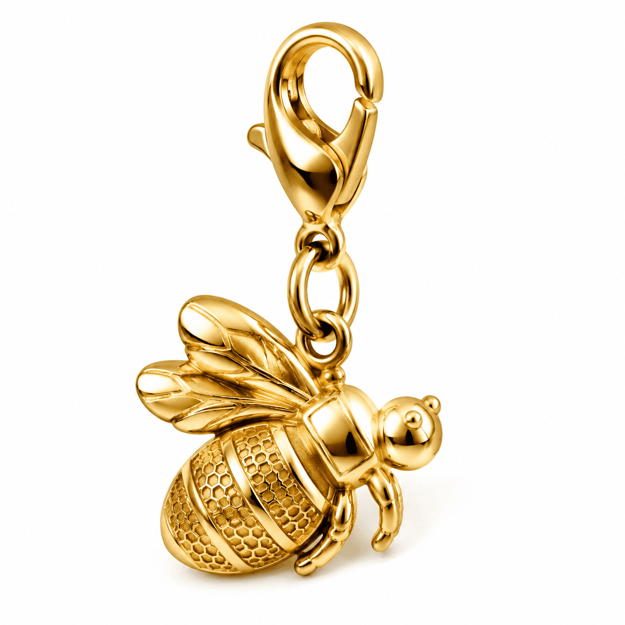 Golden Hive Whisper Bee 316L Stainless Steel Charm