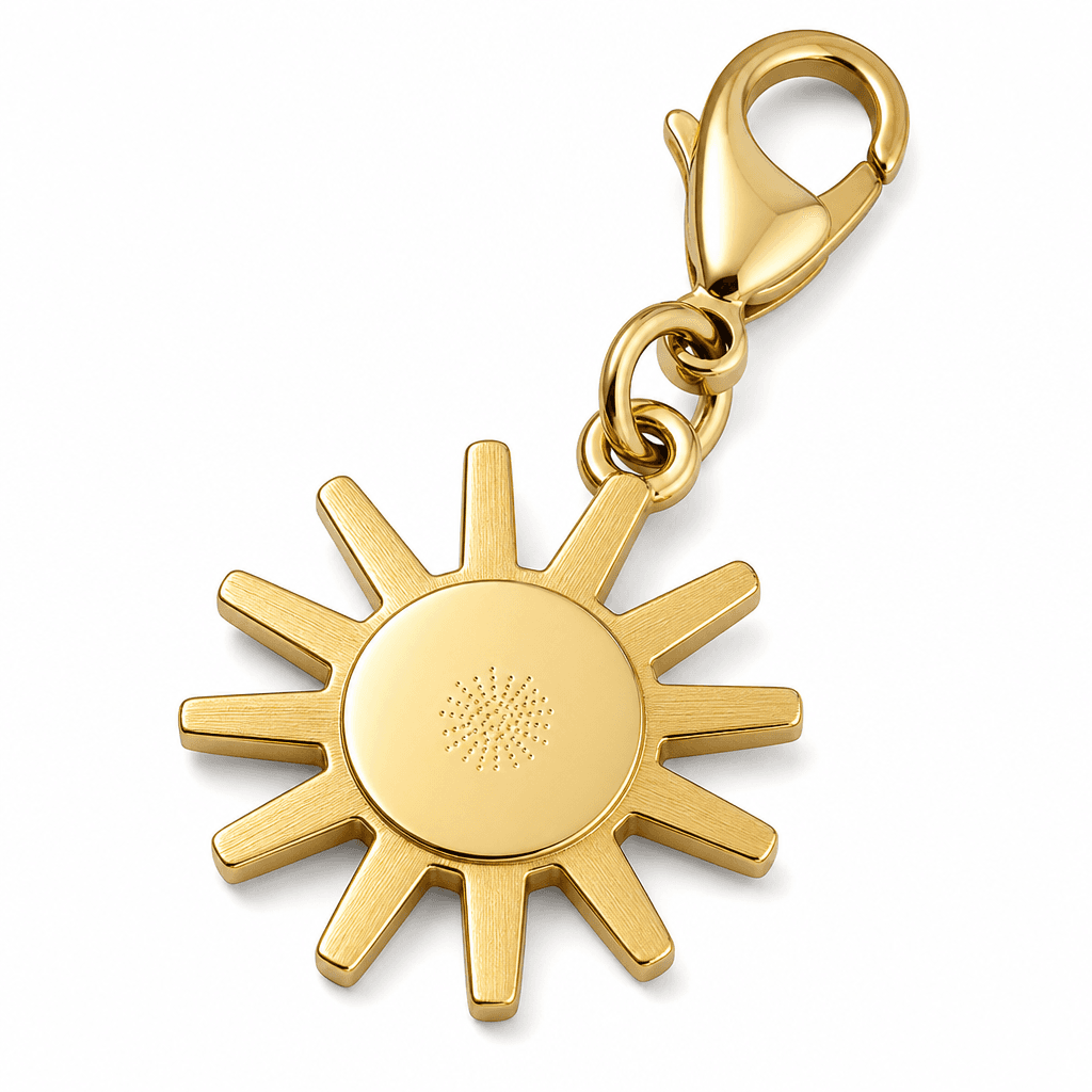 Solstice Ember Sun Charm - 316L Gold-Plated Charm