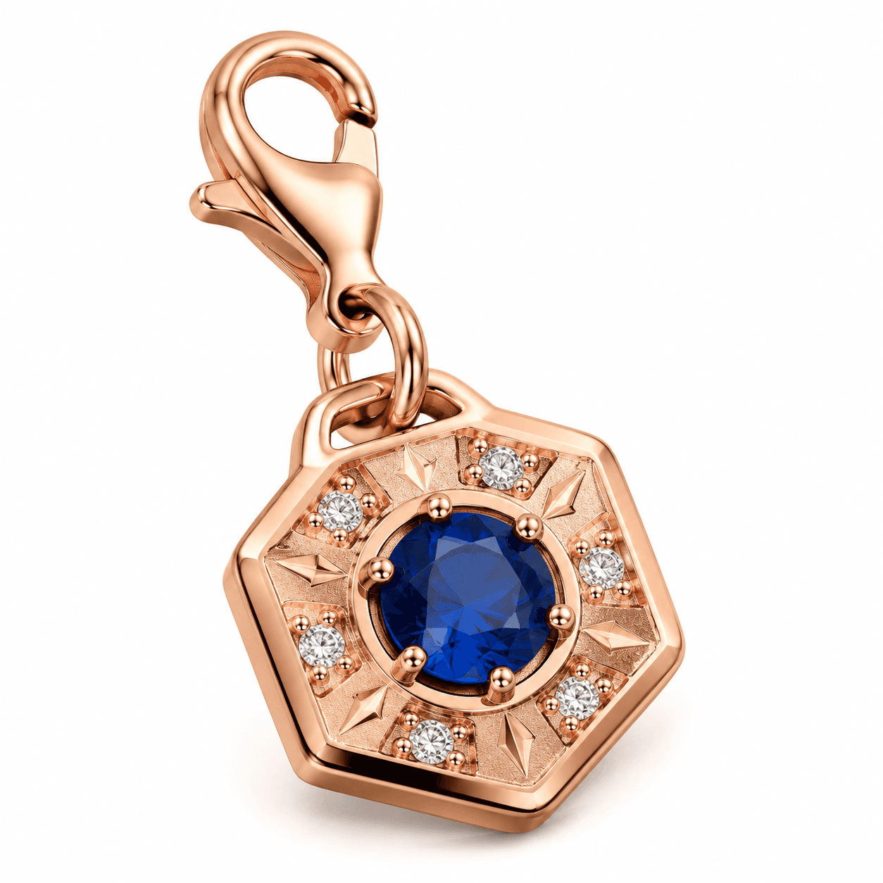 Celestial Orbit Birthstone Galaxy 316L Stainless Steel Charm