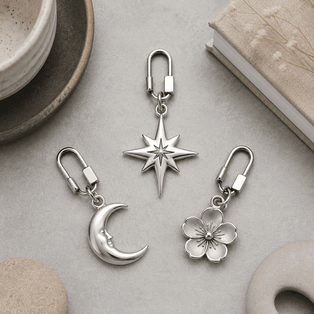 Designers' Technical Guide to 316L Stainless Steel Bag Charm Keychains