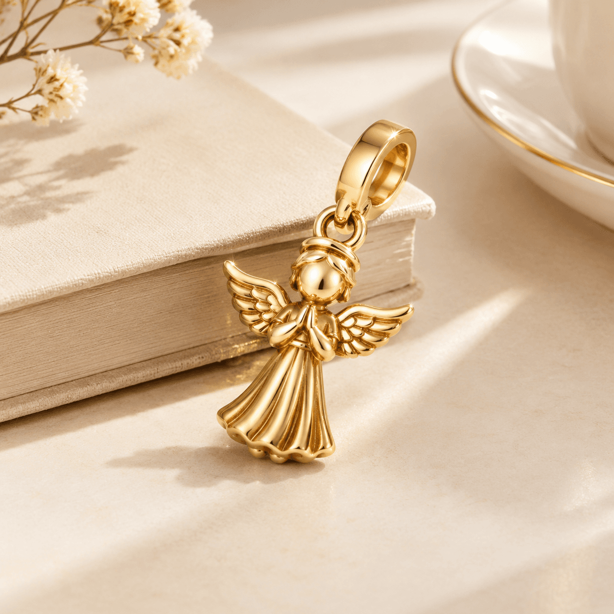 Gold-Tone Finish ODM Stamped 316L Steel Angel Charm: Buyer Guide