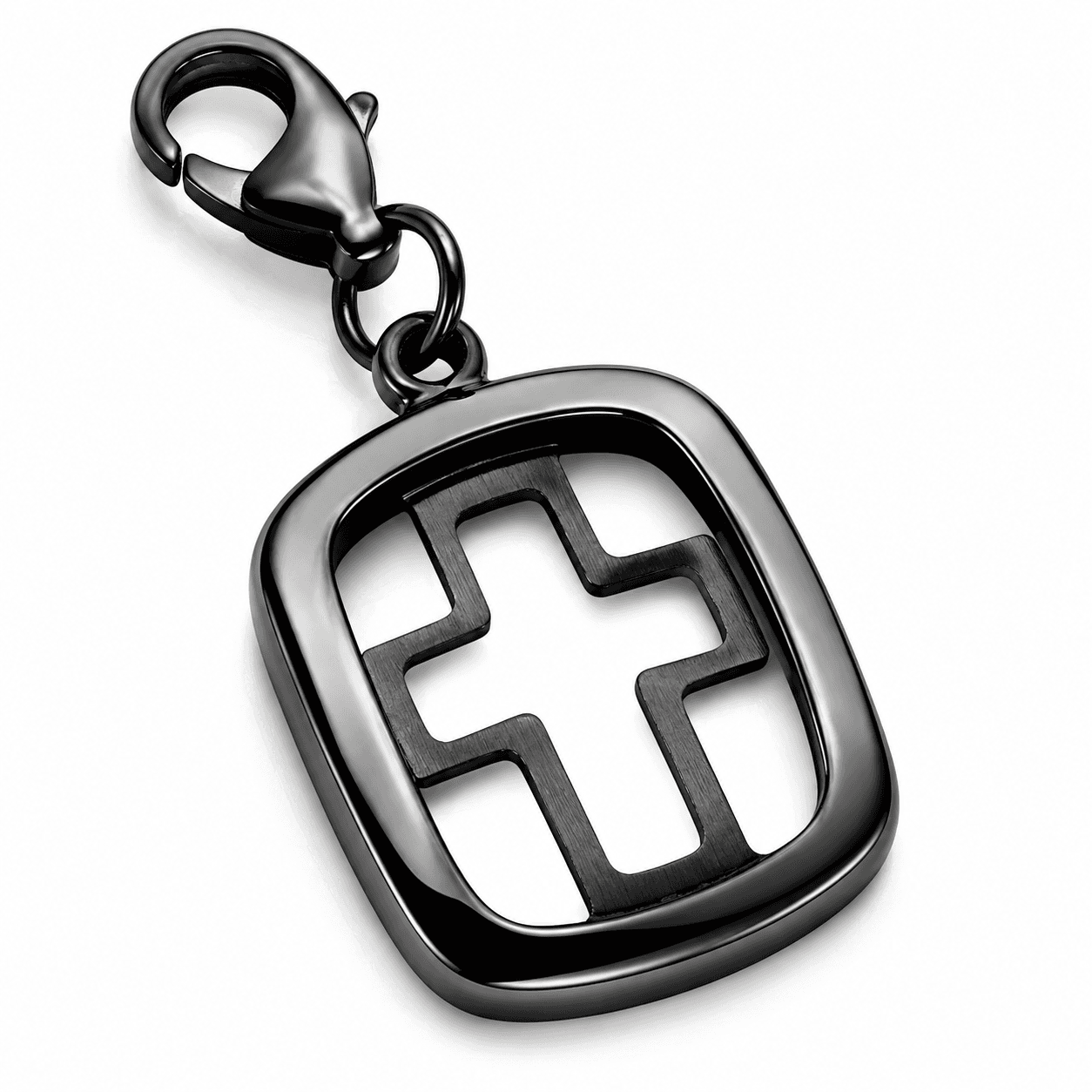 Lattice Crosswork Charm - 10-16mm 316L Stainless Steel