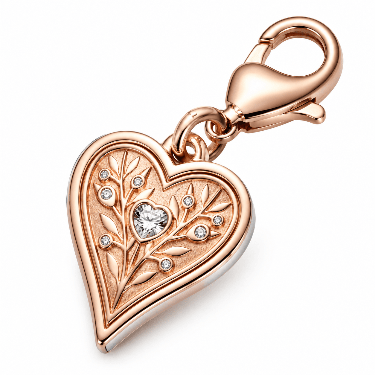 Eternal Knot Silver Heart 316L Stainless Steel Charm
