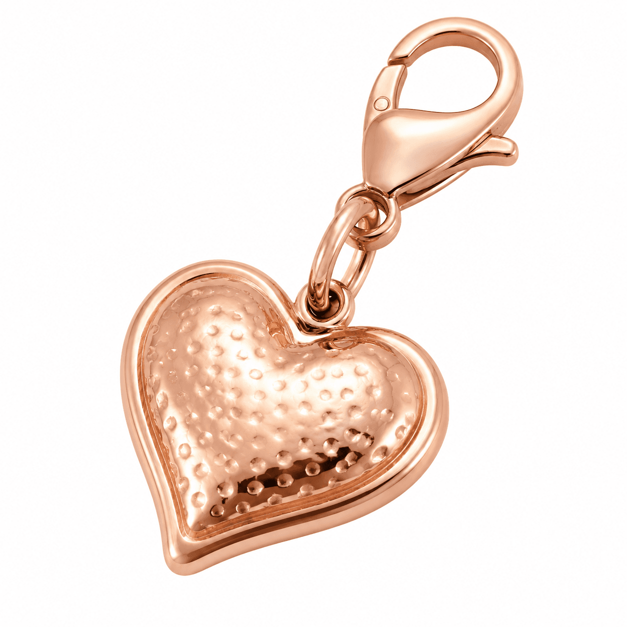 Luna Puff Heart Echo 316L Edelstahl Charm