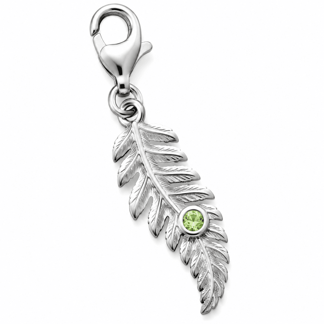 Zweifarbiger Micro-Farn 316L Edelstahl-Charm