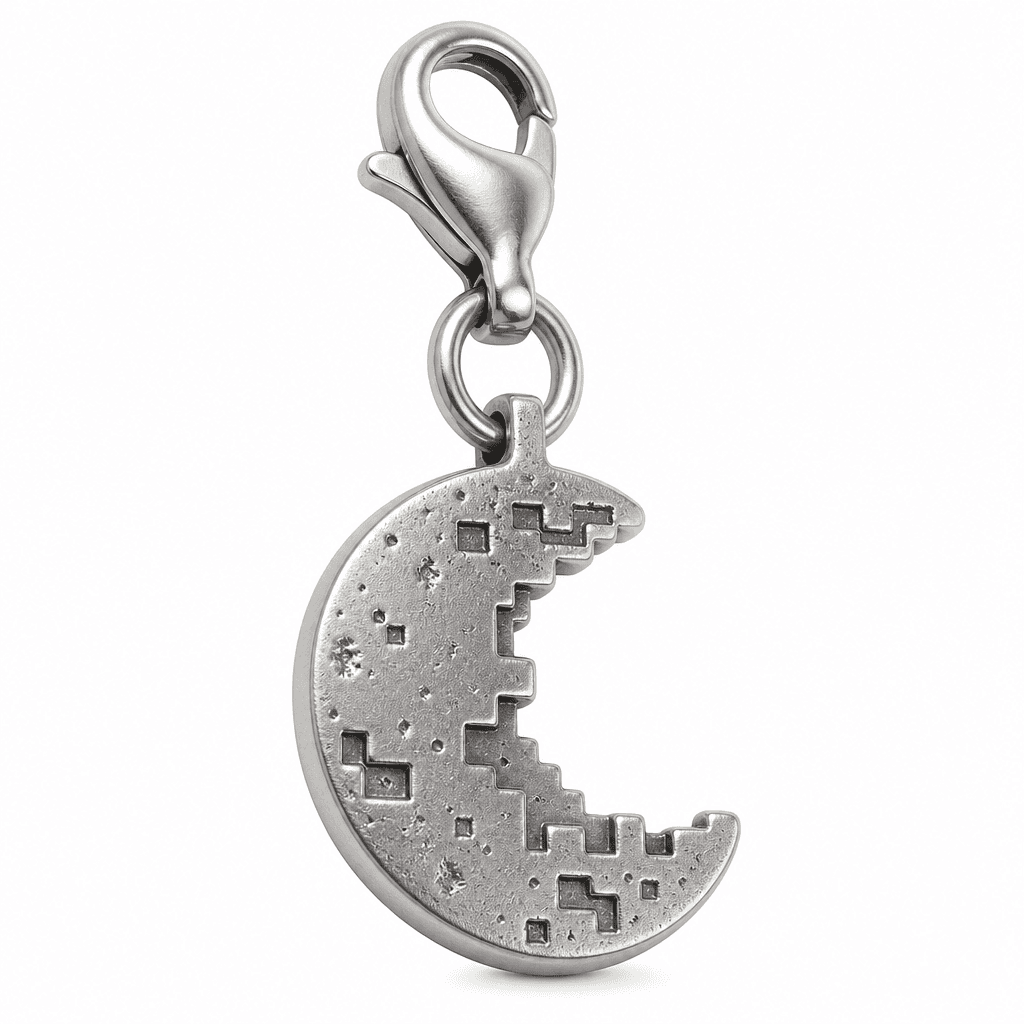 Terraria Pixel Crescent Moon Charm
