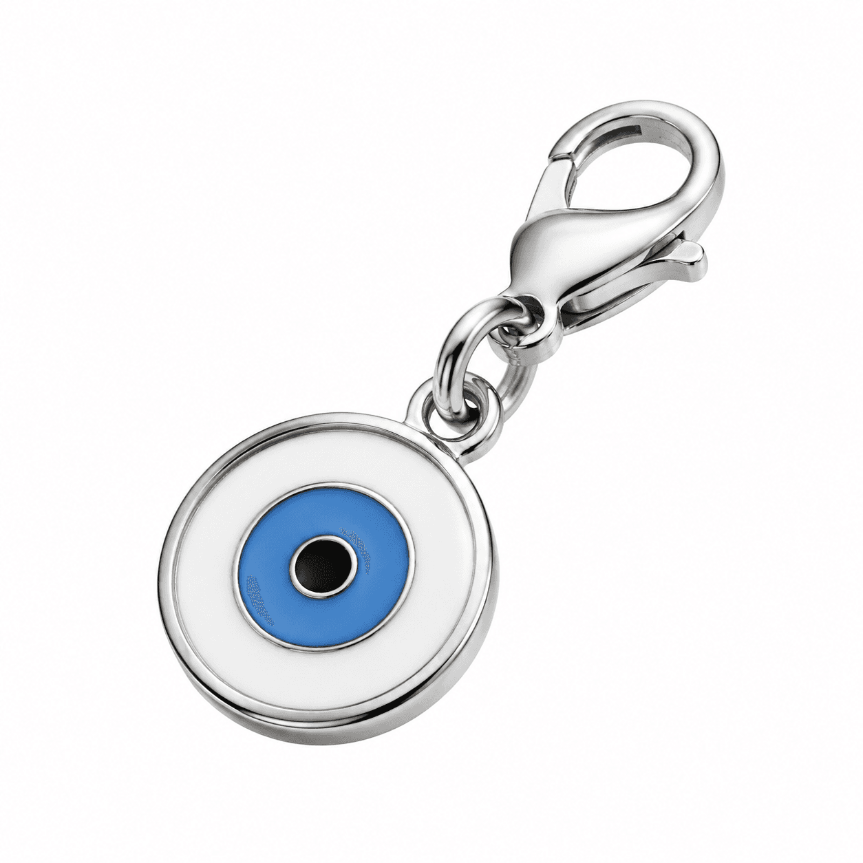 Azure Eyeguard Charm - 316L Stainless Steel with Sapphire Bezel