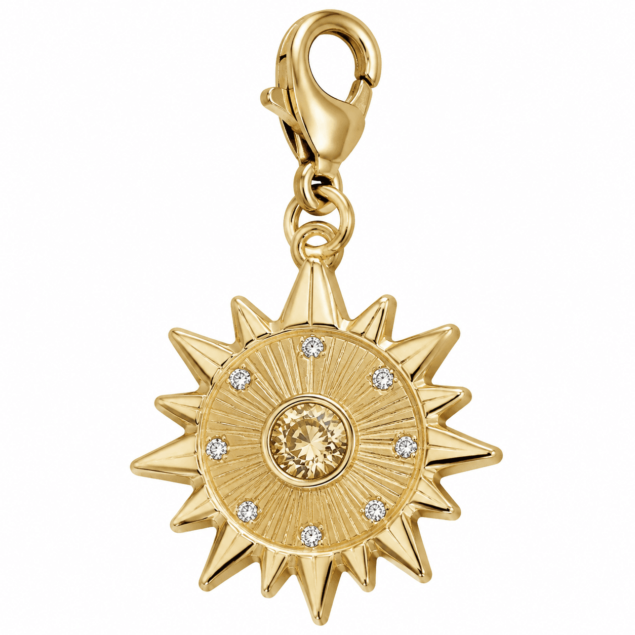 Solar Halo Ray 316L Stainless Steel Sun Charm