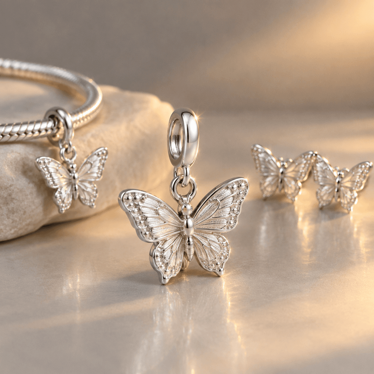 butterfly charm silver Materials & Quality Guide