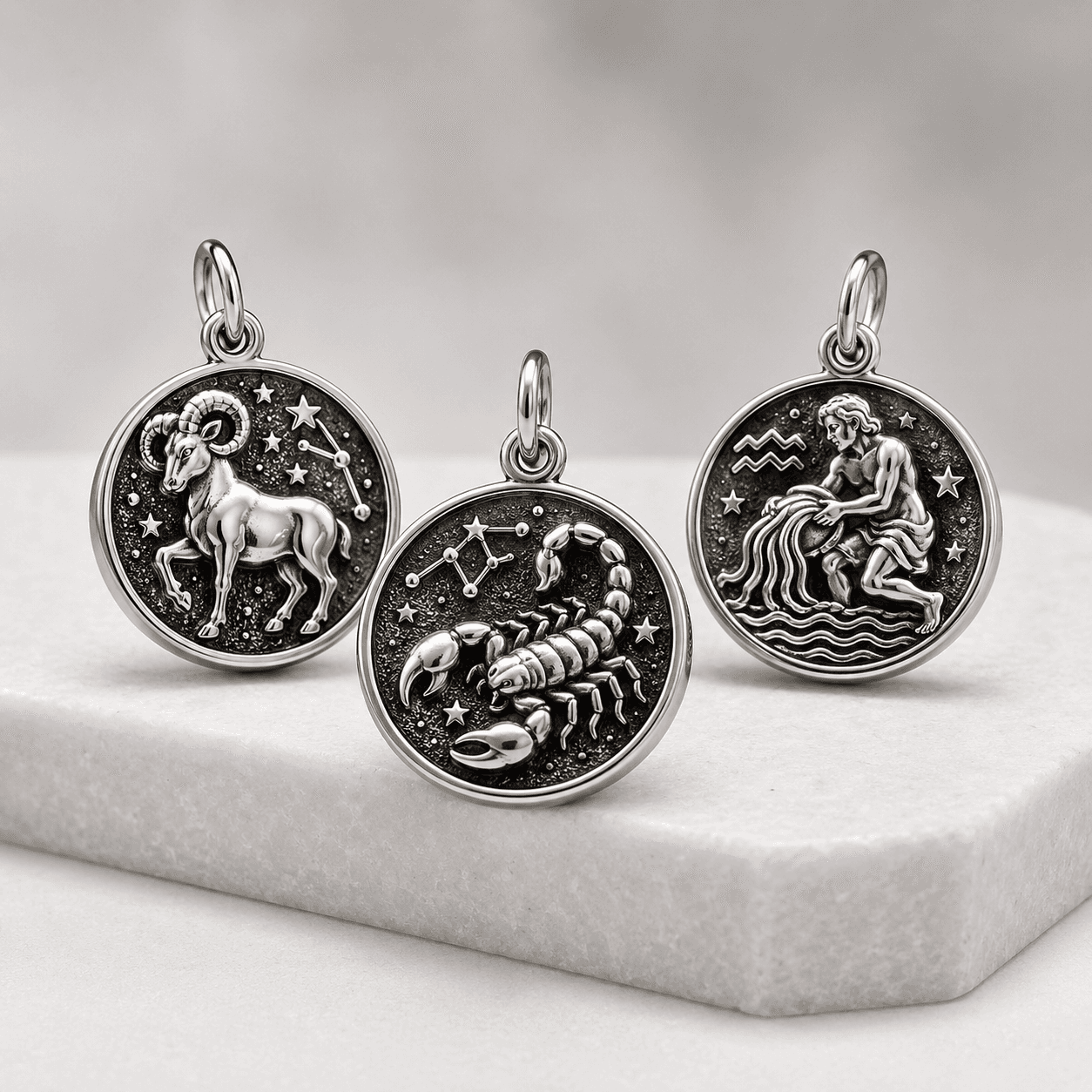 316L stainless steel zodiac charms bulk wholesale: Materials