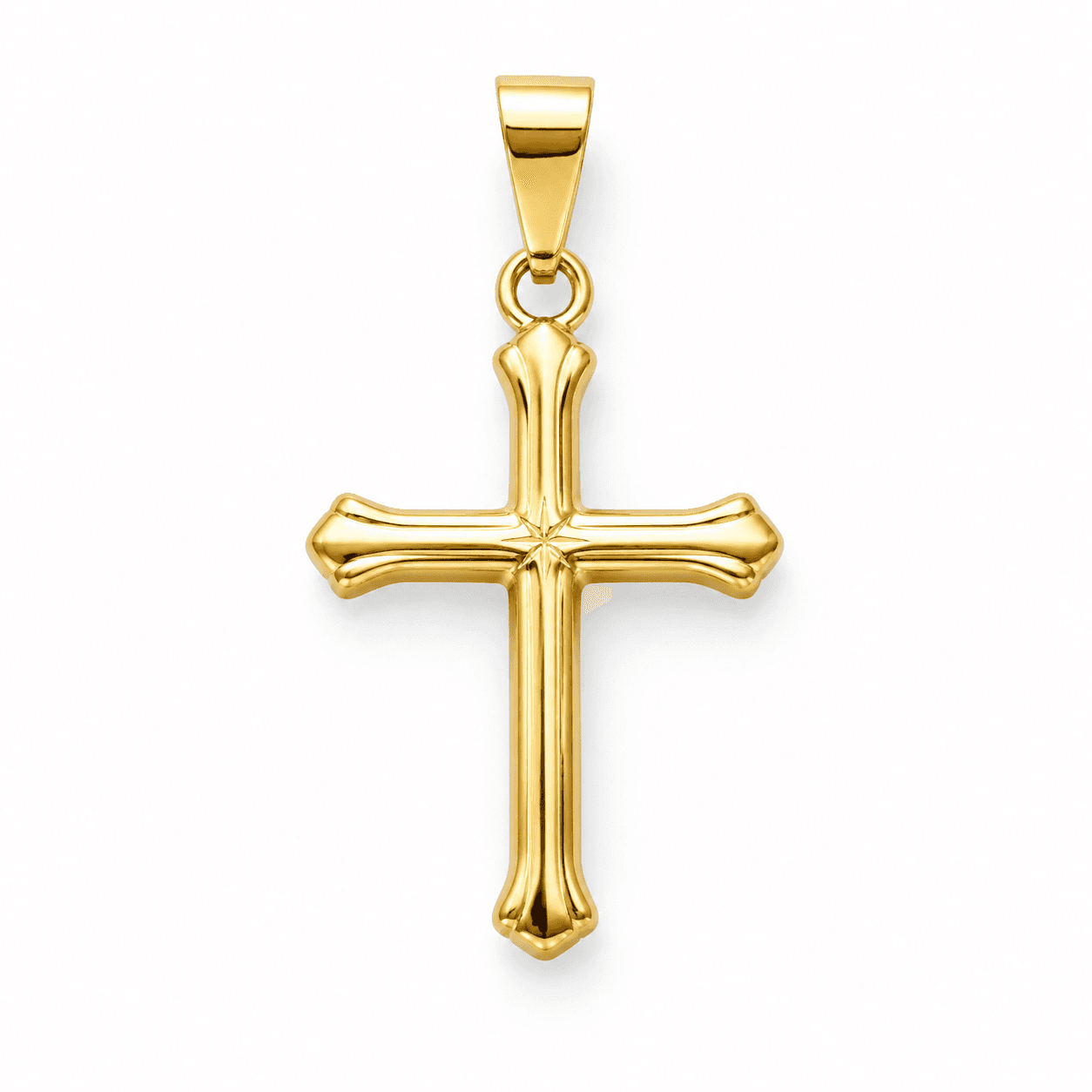Shop gold cross charm for necklace — Gift Collection Hub